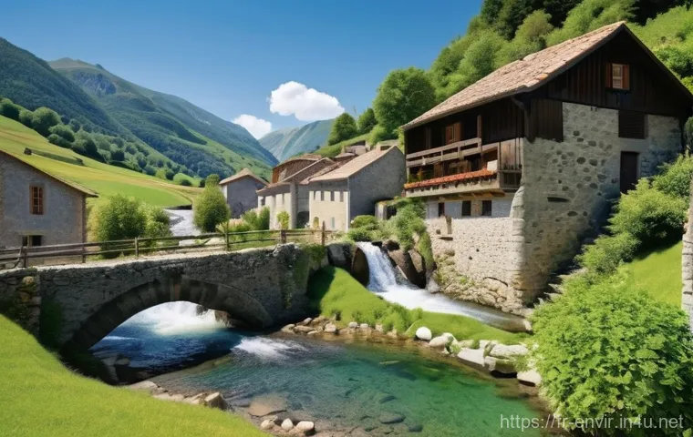 재생 가능 에너지 기술 - **Prompt:** A dynamic, wide-angle shot of France's Atlantic coast at a bustling port near Saint-Naza...