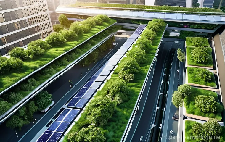 환경학을 위한 혁신적 연구 - **Prompt 1: Precision Agriculture of the Future**
    "A vibrant, high-angle outdoor shot of a vast,...